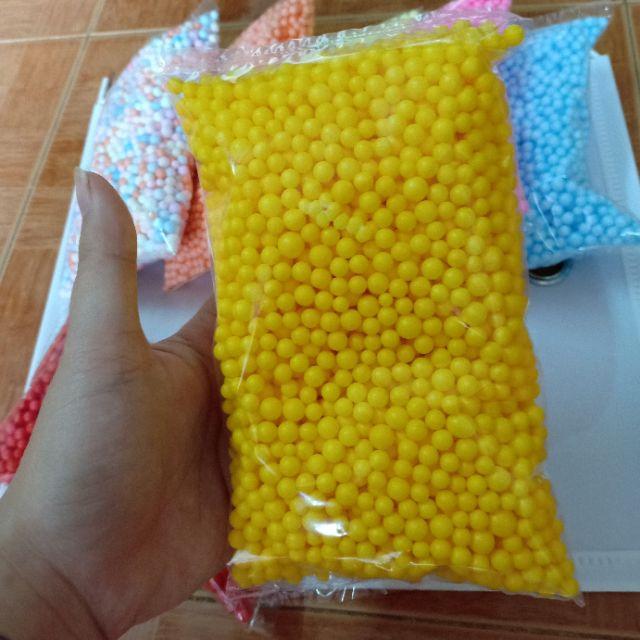 Set 7 gói hạt xốp màu khác nhau