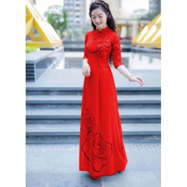 SET ÁO DÀI HOA CAO CẤP