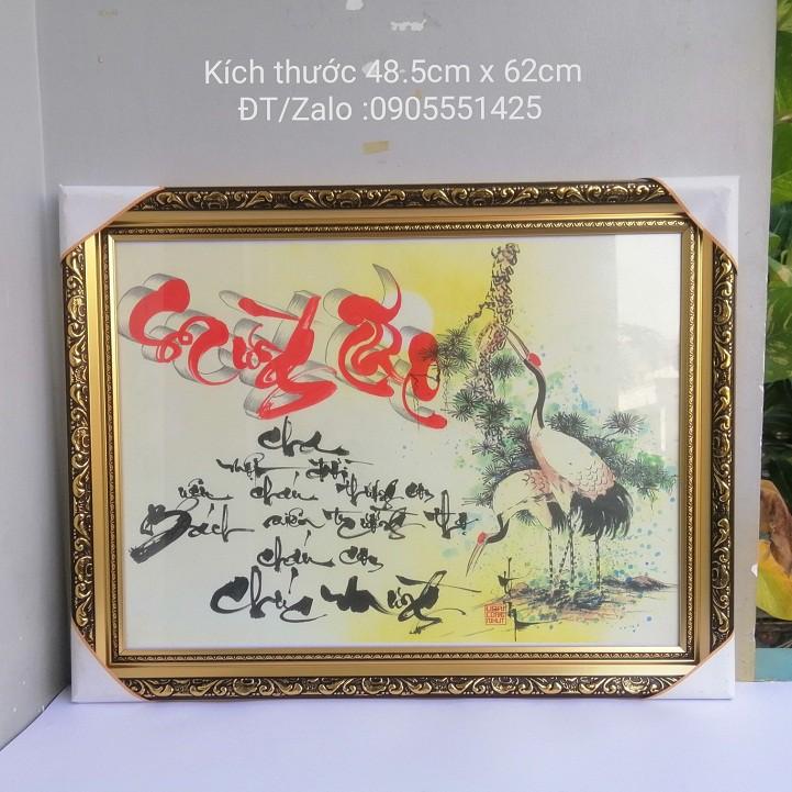 Quà mừng thọ CHA, Thư pháp mừng thọ cha. Quà tặng cha mẹ.Tranh thư pháp mừng thọ.Tranh tường.