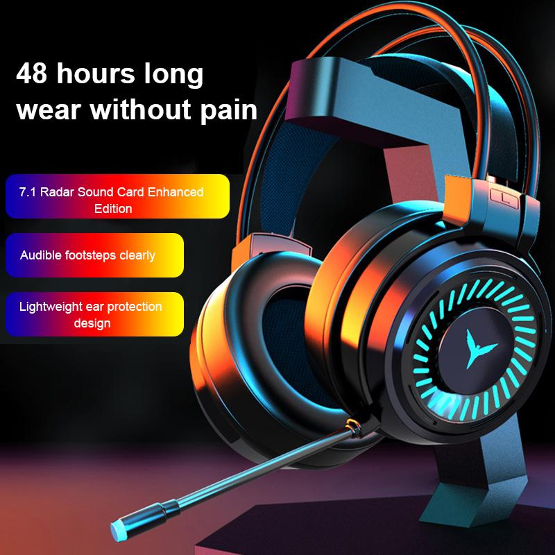 Tai Nghe Âm Thanh Vòm Stereo Tai Nghe Nhét Tai Có Dây Micro USB Đèn Sáng Nhiều Màu Sắc Máy Tính Laptop Chơi Game Tai Nghe 3.5Mm Tai Nghe Máy Tính