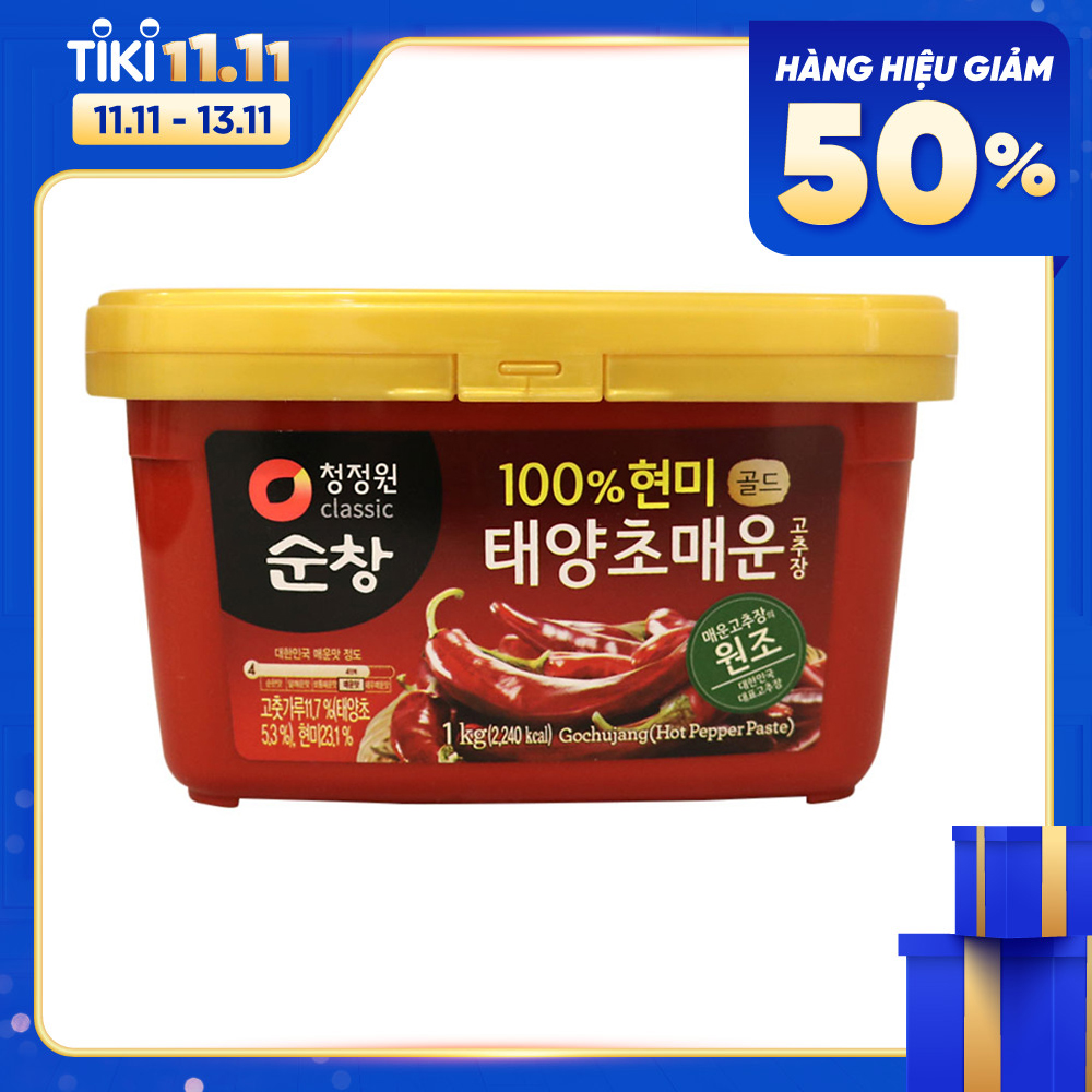 Hộp 1Kg Tương Ớt Cay Taeyangcho Daesang Hàn Quốc