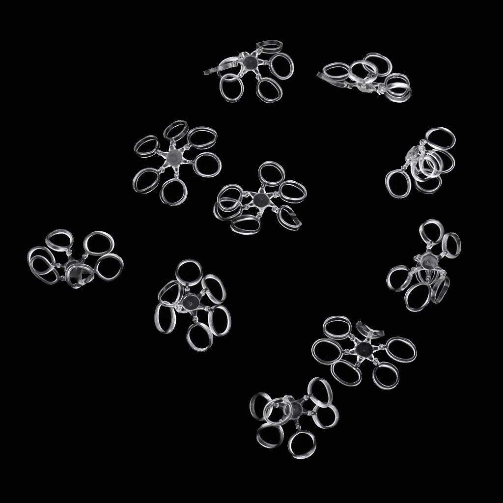 10pcs Clear Carp Coarse Fishing Pellet Boilies Bait Bands Terminal Tackle L