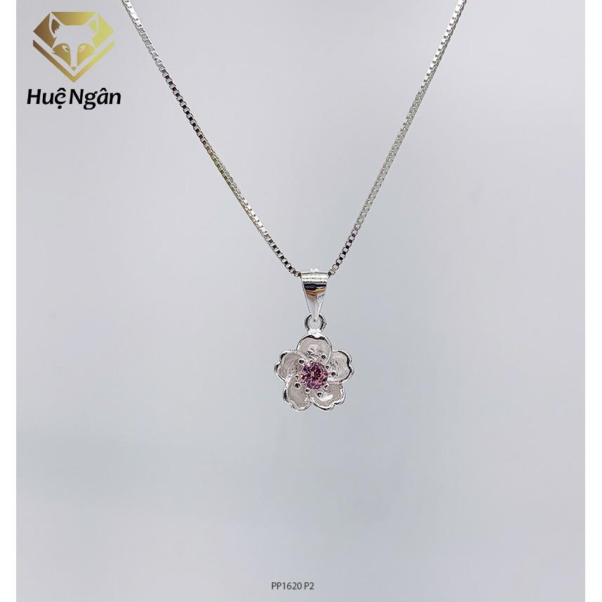 Dây chuyền bạc Ý 925 Huệ Ngân - Hoa anh đào PP1622 P2