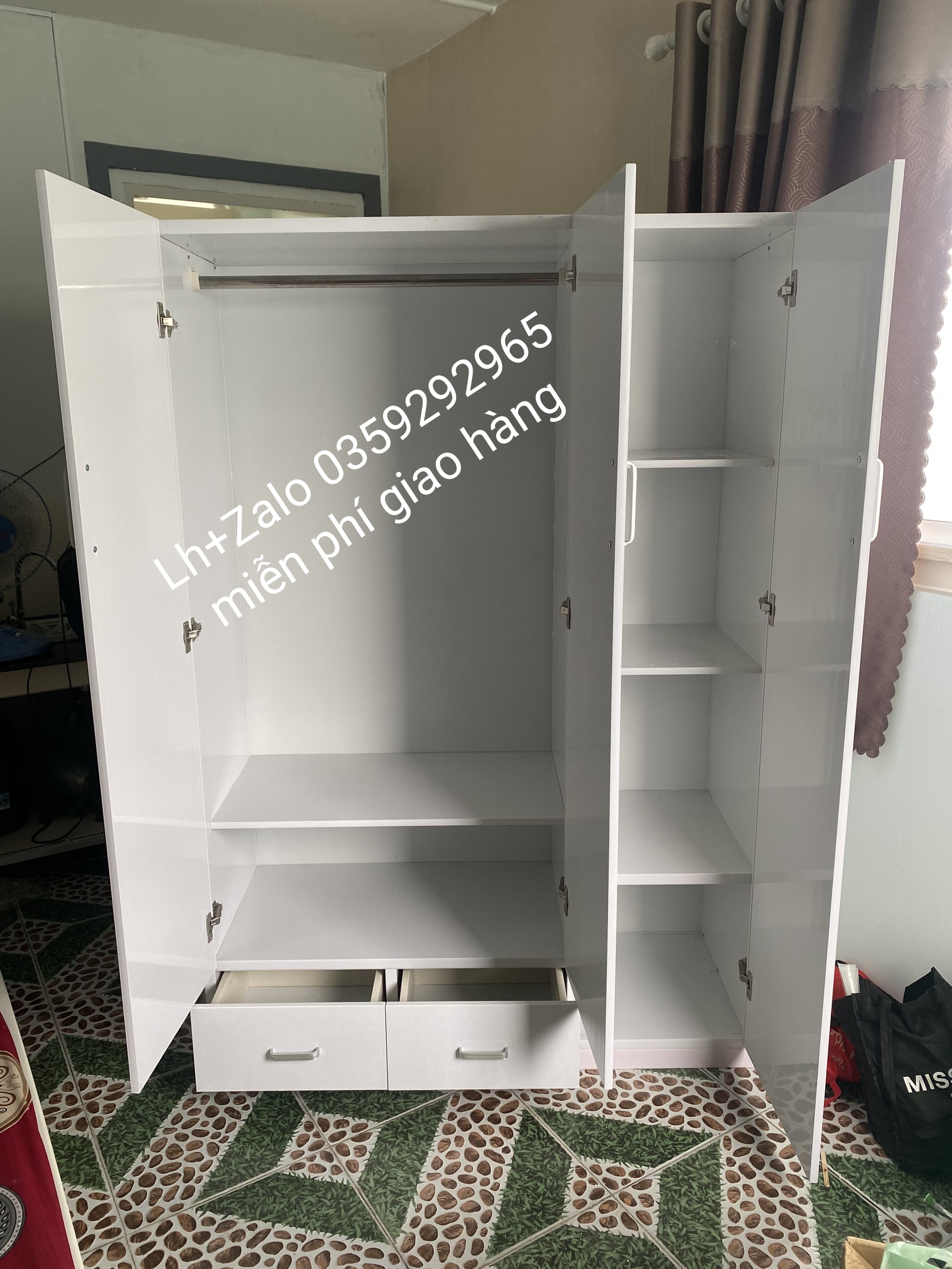 Tủ nhựa đài Loan 3 cánh