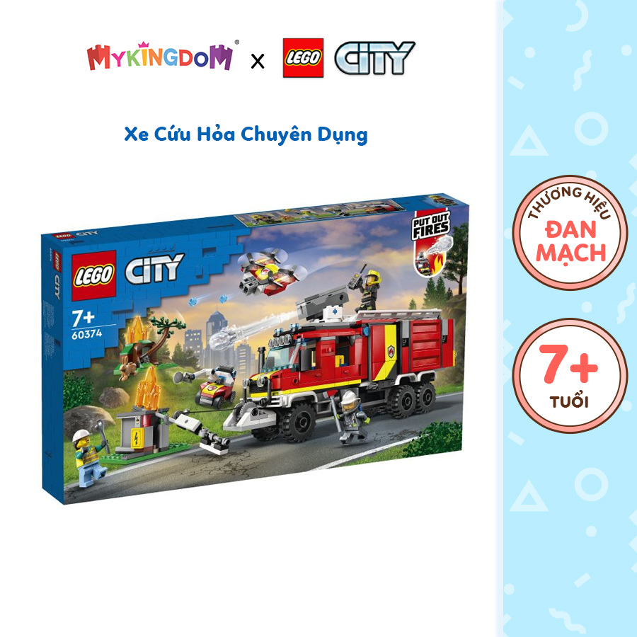 Đồ Chơi Lắp Ráp LEGO City Xe Cứu Hỏa Chuyên Dụng 60374 (502 chi tiết)