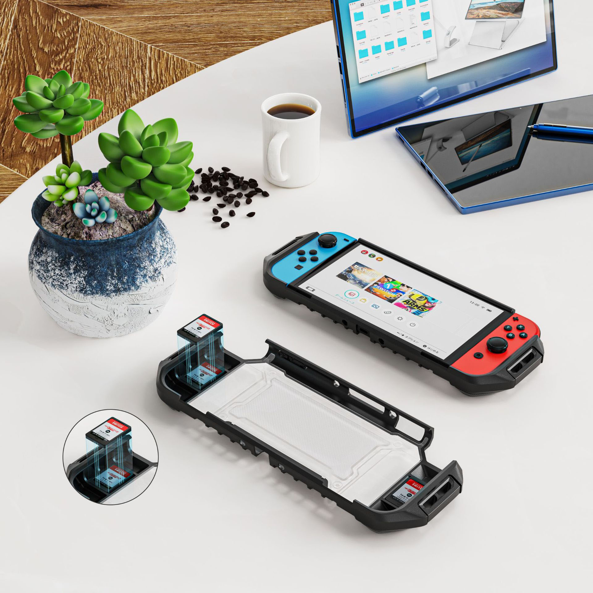 Bao Case Chống Shock Carbon Armor bảo vệ cho Nintendo Switch OLED