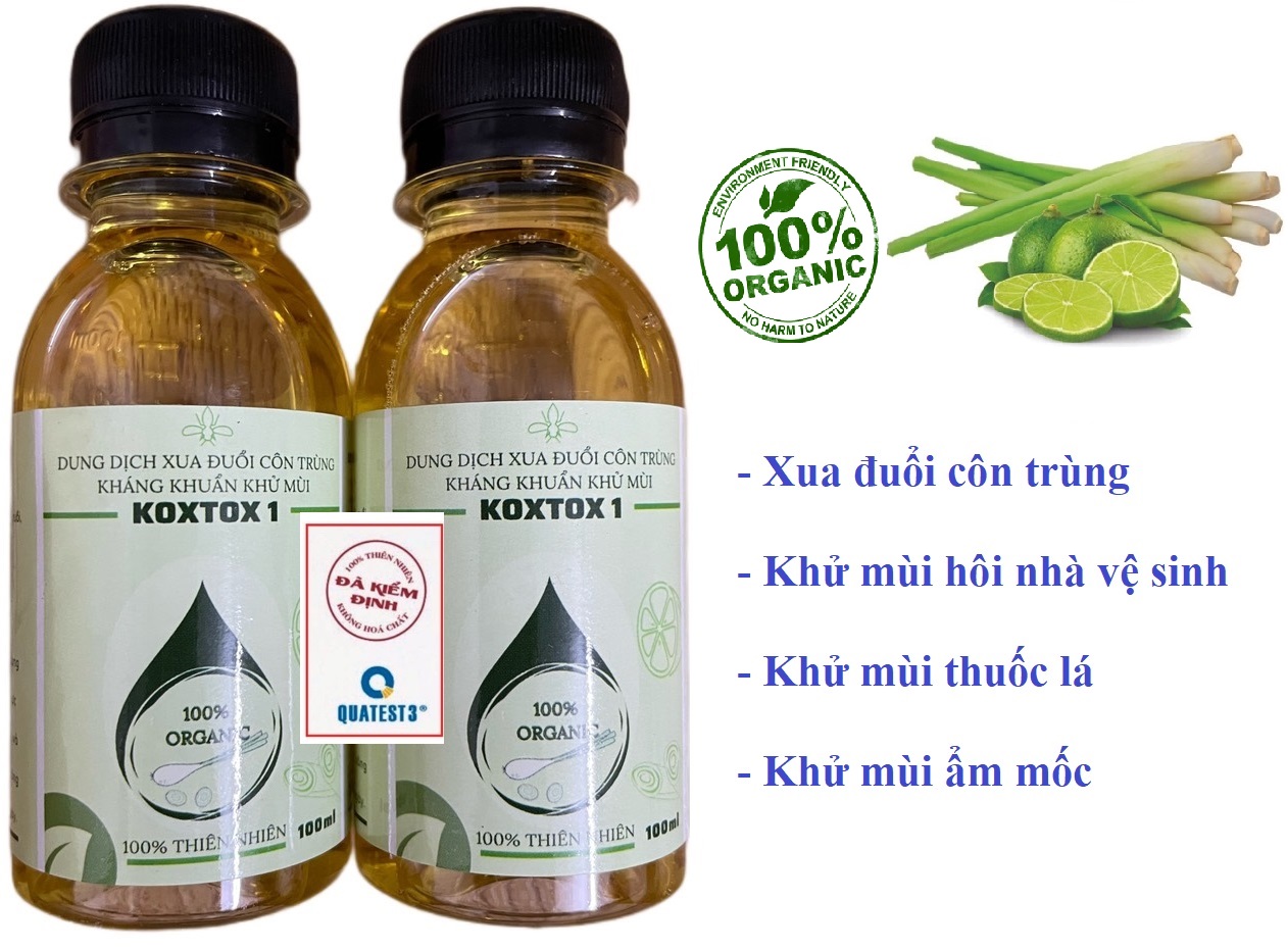 Tinh dầu thiên nhiên Koxtox dùng phun xua đuổi côn trùng , khử mùi hôi và ẩm mốc....
