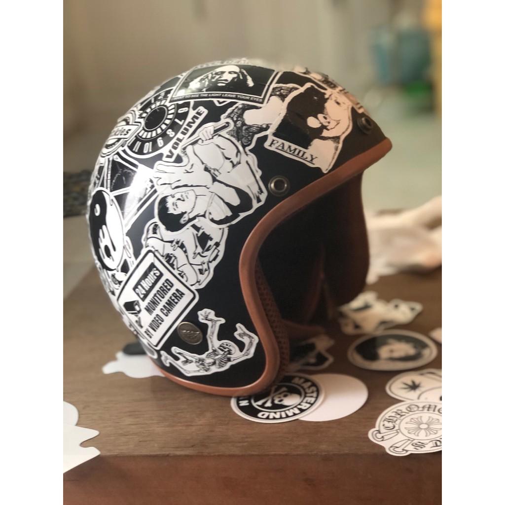 Bộ 50 sticker dán chủ đề totoro trang trí laptop, vali, xe máy, xe đạp, ván trượt, đàn, mũ bảo hiểm,skateboard, tủ...
