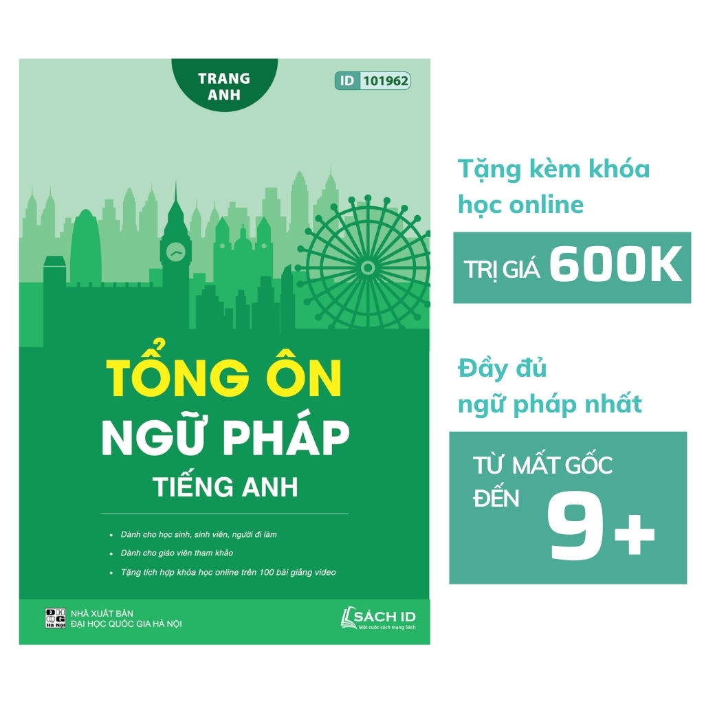 Tổng ôn ngữ pháp Tiếng Anh cô Trang Anh- Sách luyện thi THPT Quốc gia môn tiếng anh