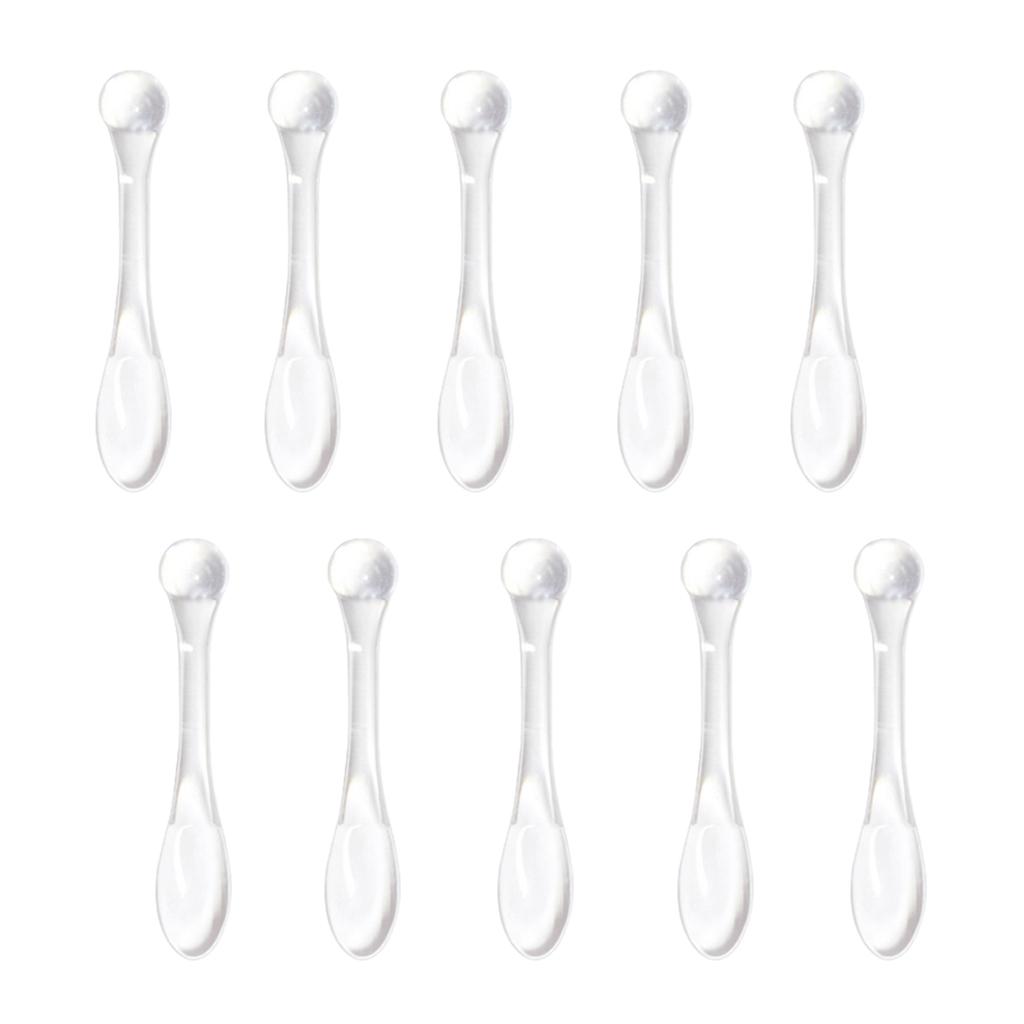 Cuticate 10 Mini Đựng Mỹ Phẩm Thìa Đũa Trộn Lấy Mẫu Da Mặt Nạ Thìa Rõ Ràng
