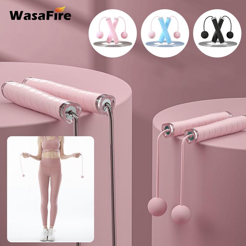 Tay Cầm Silicone Dây Nhảy Chống Trơn Trượt Đôi Sử Dụng Không Dây Bóng Dây Nhảy Nhà Thể Thao Tập Gym Thể Hình Dây Vòng Bi Tốc Độ