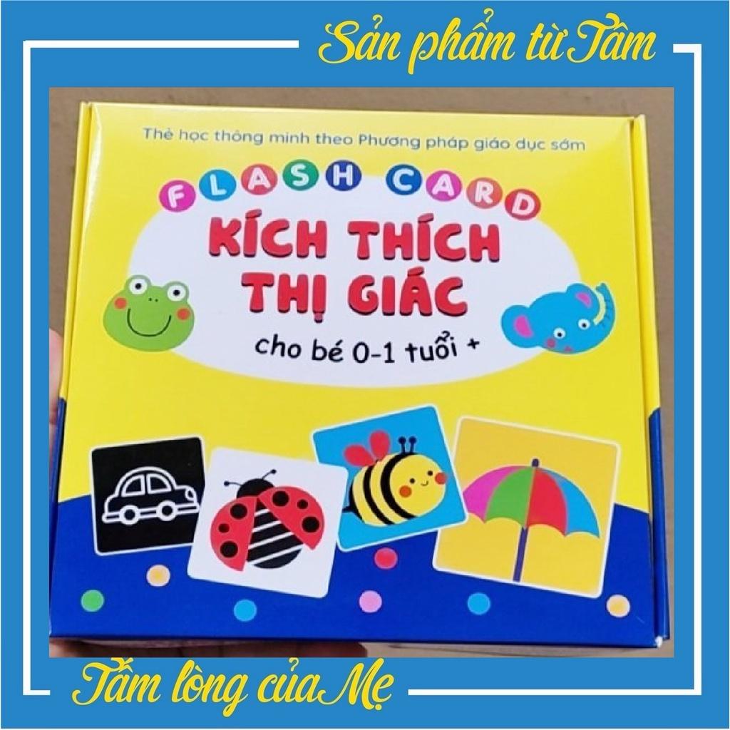 Bộ Thẻ Flash Card Kích Thích Thị Giác Cho Bé 0-1 Tuổi +