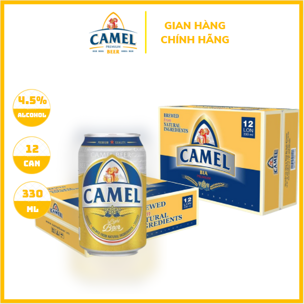 Bia Camel Special (Vàng) - Thùng 12 lon 330ml