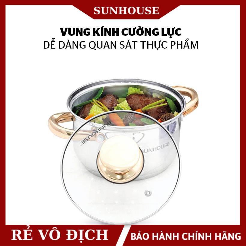 Bộ nồi inox 5 đáy SUNHOUSE SH781 hàng chính hãng