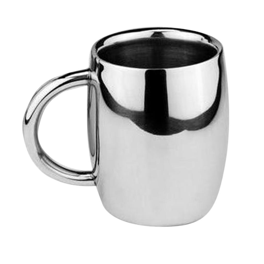 Stainless Steel Mug Portable Camping Hiking Water Tea Coffee Cup 350ml