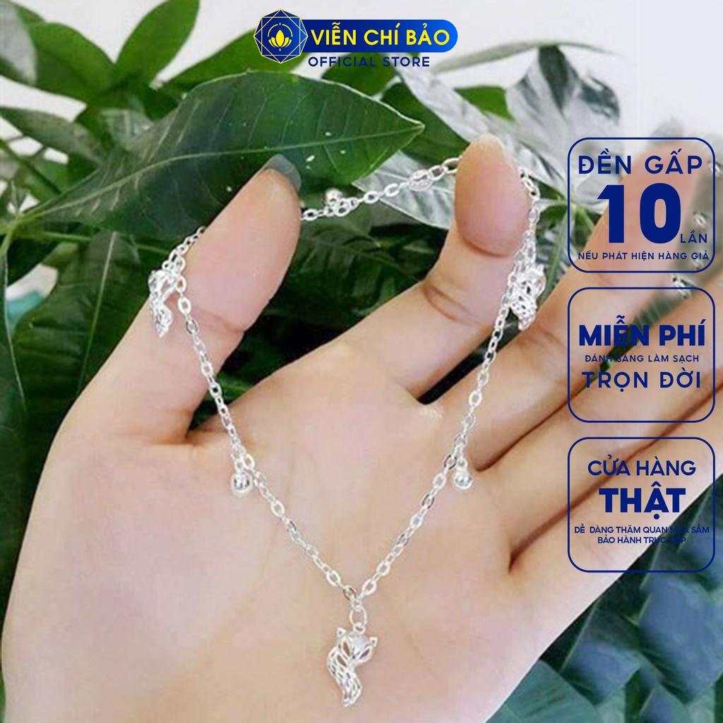 Lắc chân bạc nữ Hồ Ly Cửu Vỹ Thiên Hồ bạc ta chất liệu S925 thời trang phụ kiện trang sức nữ Viễn Chí Bảo L500059