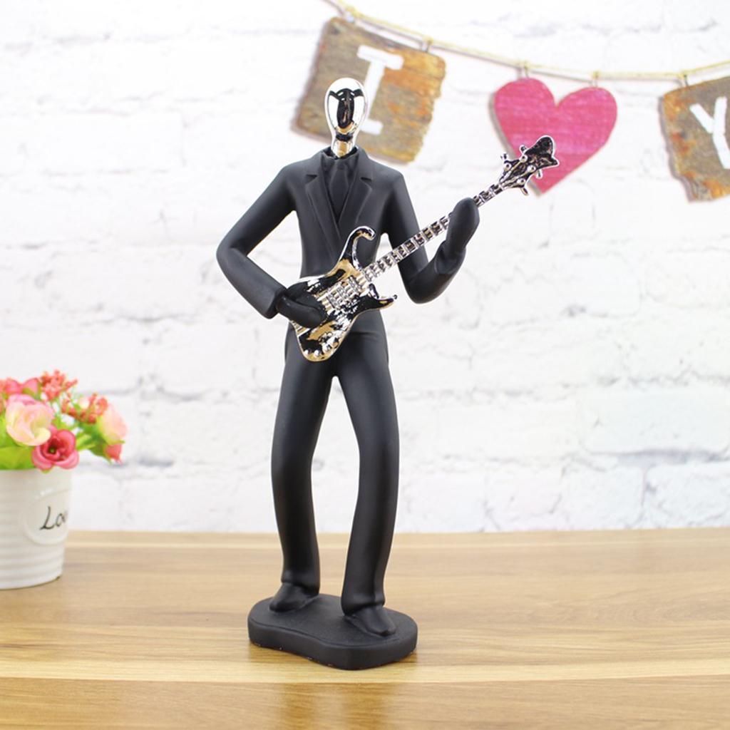 Music Art Model Statue Sculpture Figurine Craft Office Ornaments Guitar