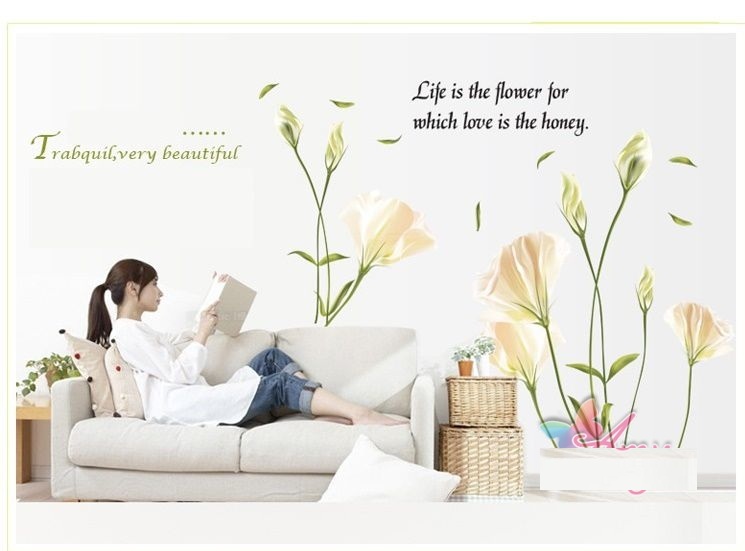 Decal dán tường - Vườn hoa khổng lồ