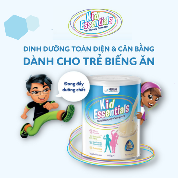 Combo 6 Lon Sữa Kid Essentials Cho Trẻ Biếng Ăn, Chậm Tăng Cân 800g - Bao Bì Mới [NHẬP KHẨU CHÍNH HÃNG]