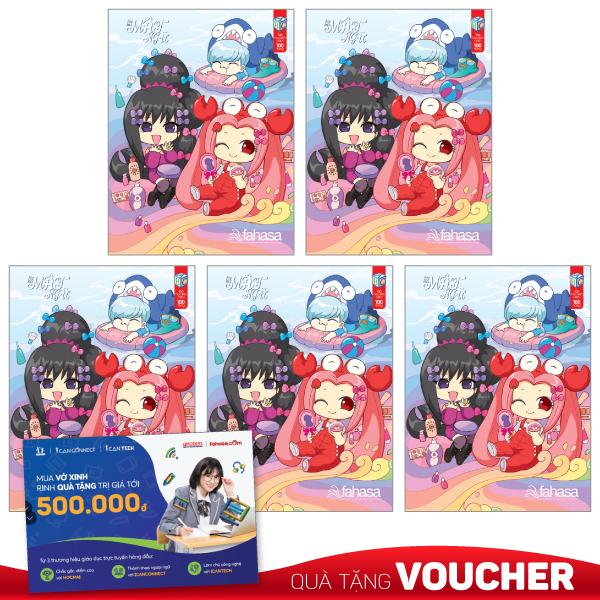 Combo 5 Tập Học Sinh 4 Ô Ly 100 Trang Đl 120Gm2 - Fahasa - Lớp Học Mật Ngữ Mẫu Màu Giao Ngẫu Nhiên