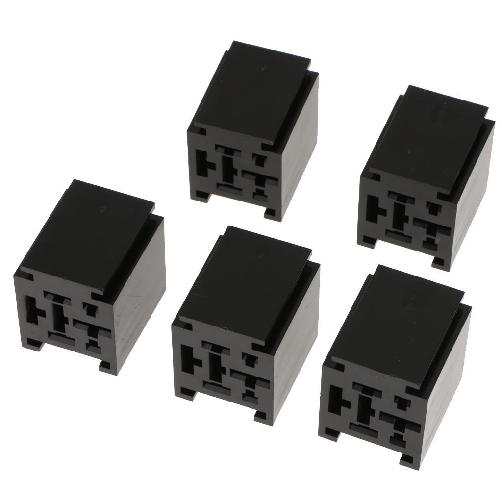 10x 12V 4-Pin 80Amp Automotive Relay Socket Holder Mounting Base Terminals