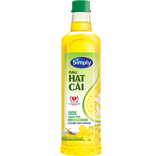 Dầu hạt cải Simply chai 1L