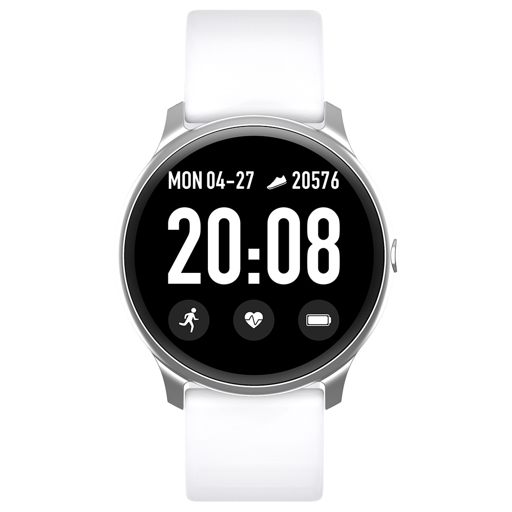 Kingwear KW19 Smart Watch 1.3'' TFT Display Screen Wristwatch BT4.0 Heart Rate Blood Pressure Blood Oxygen Sleep