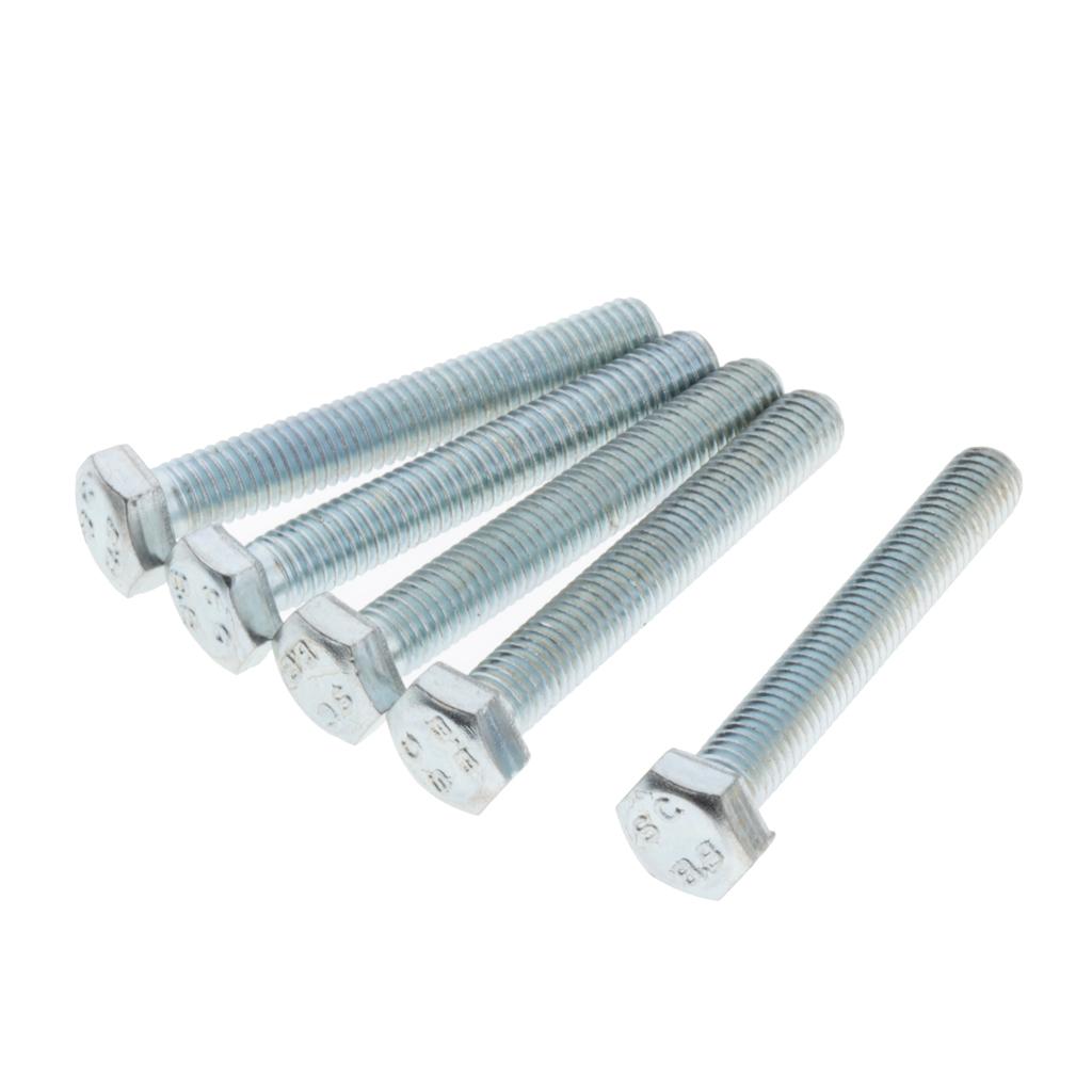 5 Miếng M8 X 60 Mm Đầu Lục Giác Bu Lông Ốc Vít Thép Không Gỉ