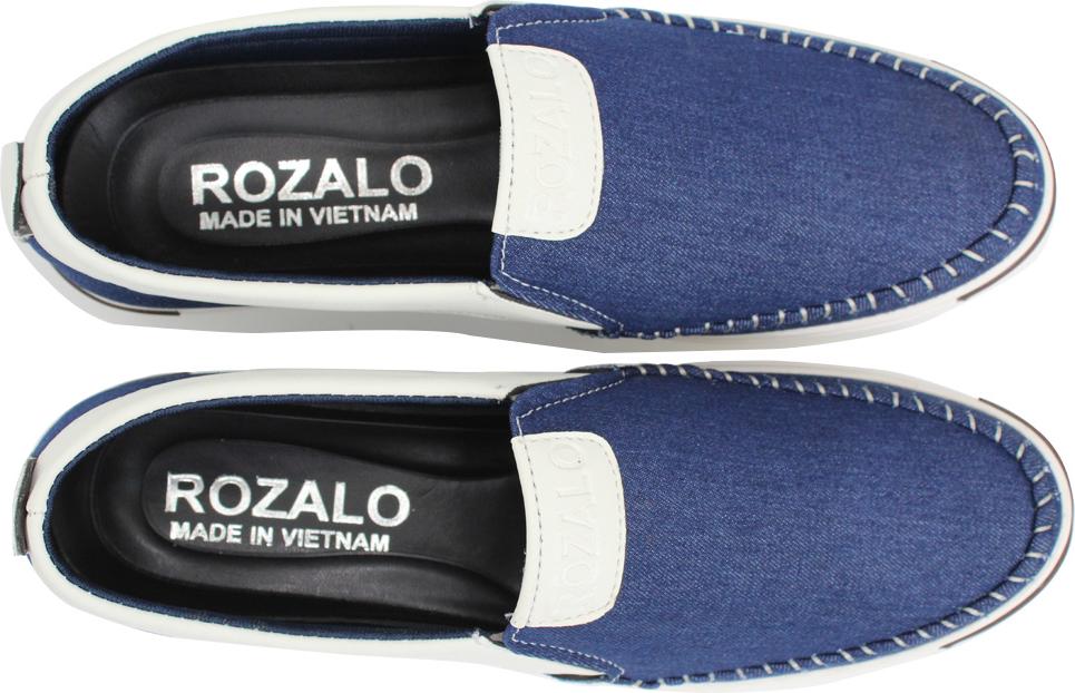 Giày lười nam vải jean Rozalo R4600