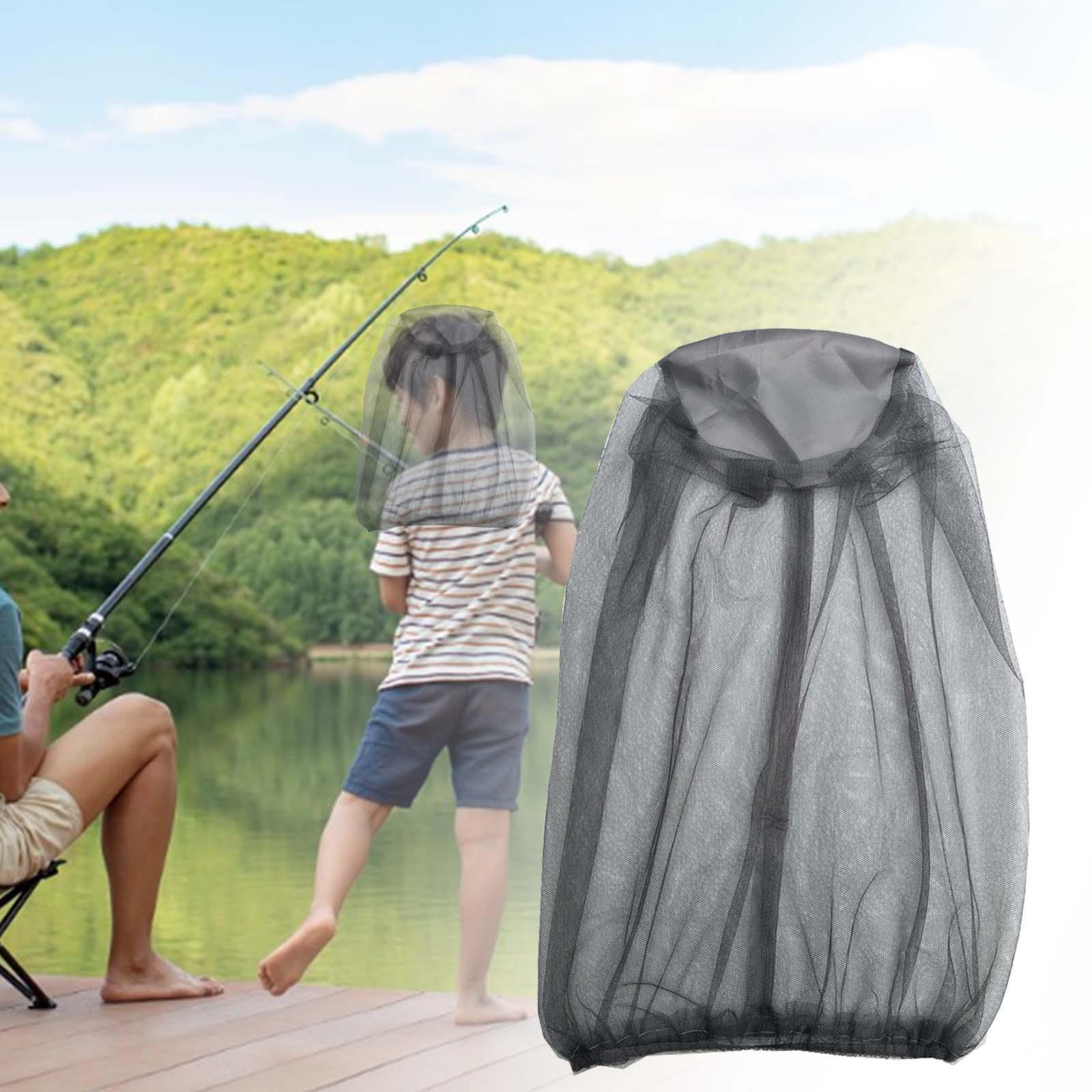 Head Net Mesh Face Neck Netting Hood Comfortable Face Protection Durable Breathable Fishing Cap for Outdoor Hiking Gardening Climbing