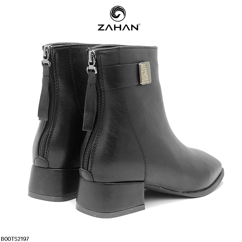 Boots nữ, cổ ngắn, mũi vuông, 2cm BOOTS2197