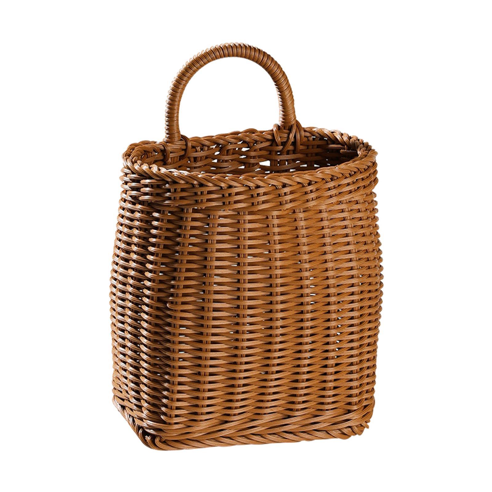 Kitchen Hanging Storage Basket Pot Plants Holder for Pantry Bathroom Home Office