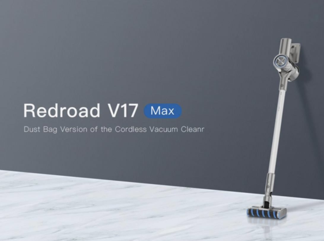 Máy Hút Bụi Không Dây Cầm Tay XIAOMI REDROAD V17 MAX - Đổ Rác Tự Động Với Bộ Lọc Kép Lực Hút Cực Mạnh 26500 Pa Thời Gian Làm Việc 60 Phút, Diện Tích Hoạt Động 200m2 Công Suất 450 W - Hàng Chính Hãng