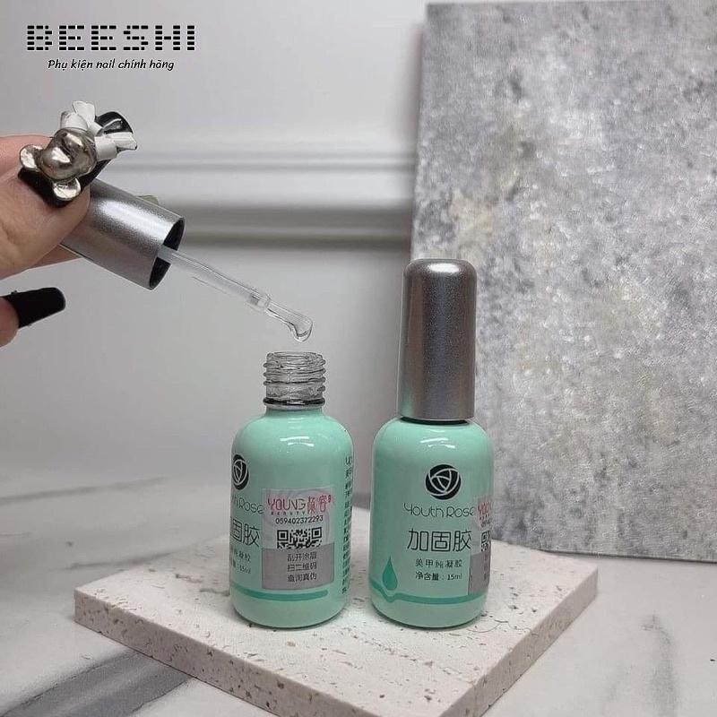 BASE TOP CỨNG MÓNG HOA HỒNG 15ml- beeshi shop nail