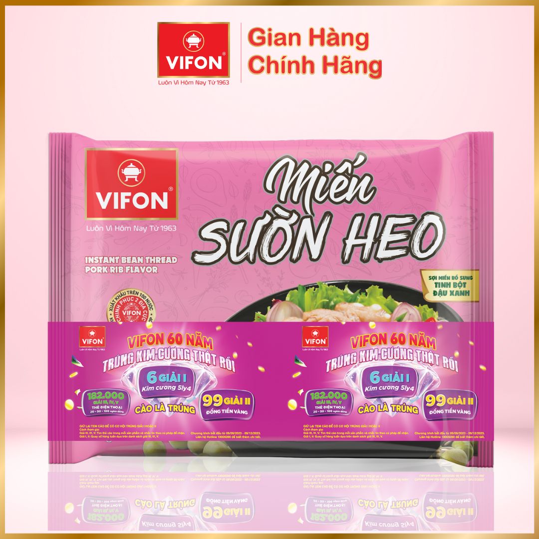 Thùng 24 Miến Sườn Heo VIFON (58g / Gói)