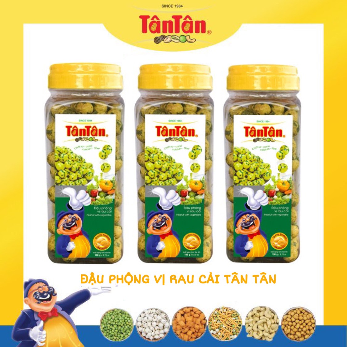 Đậu Phộng Rau Cải Tân Tân 190g