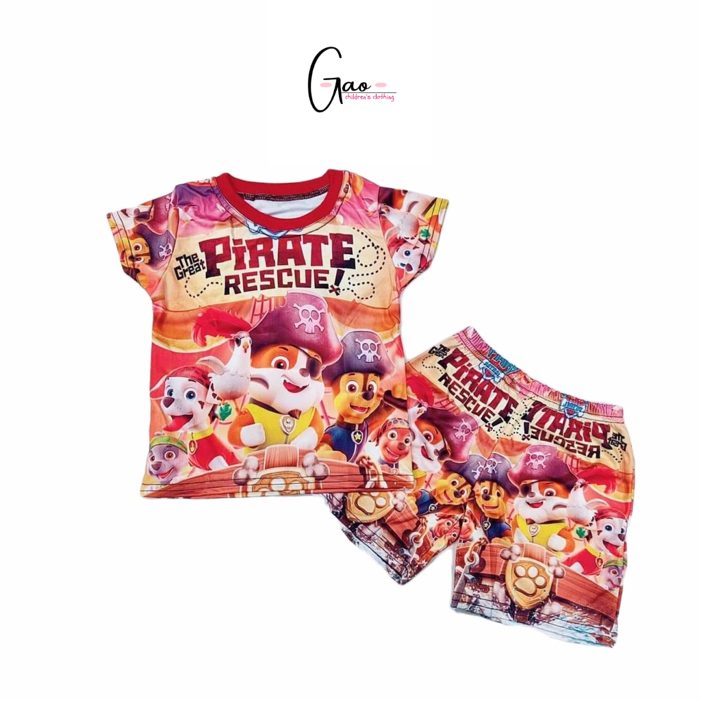 Bộ đồ cho bé họa tiết Chó cứu hộ Paw Patro chất liệu thun lạnh mềm mịn mát in hình 3D được các bé yêu thích SIZE 5-25kg