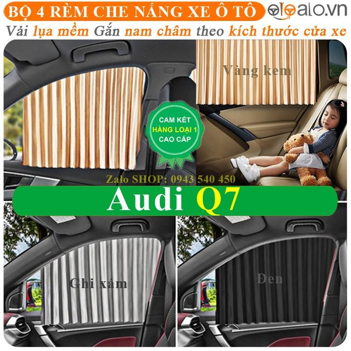Rèm vải che chắn nắng xe ô tô Audi Q7 Cao Cấp gắn nam châm keo 3M