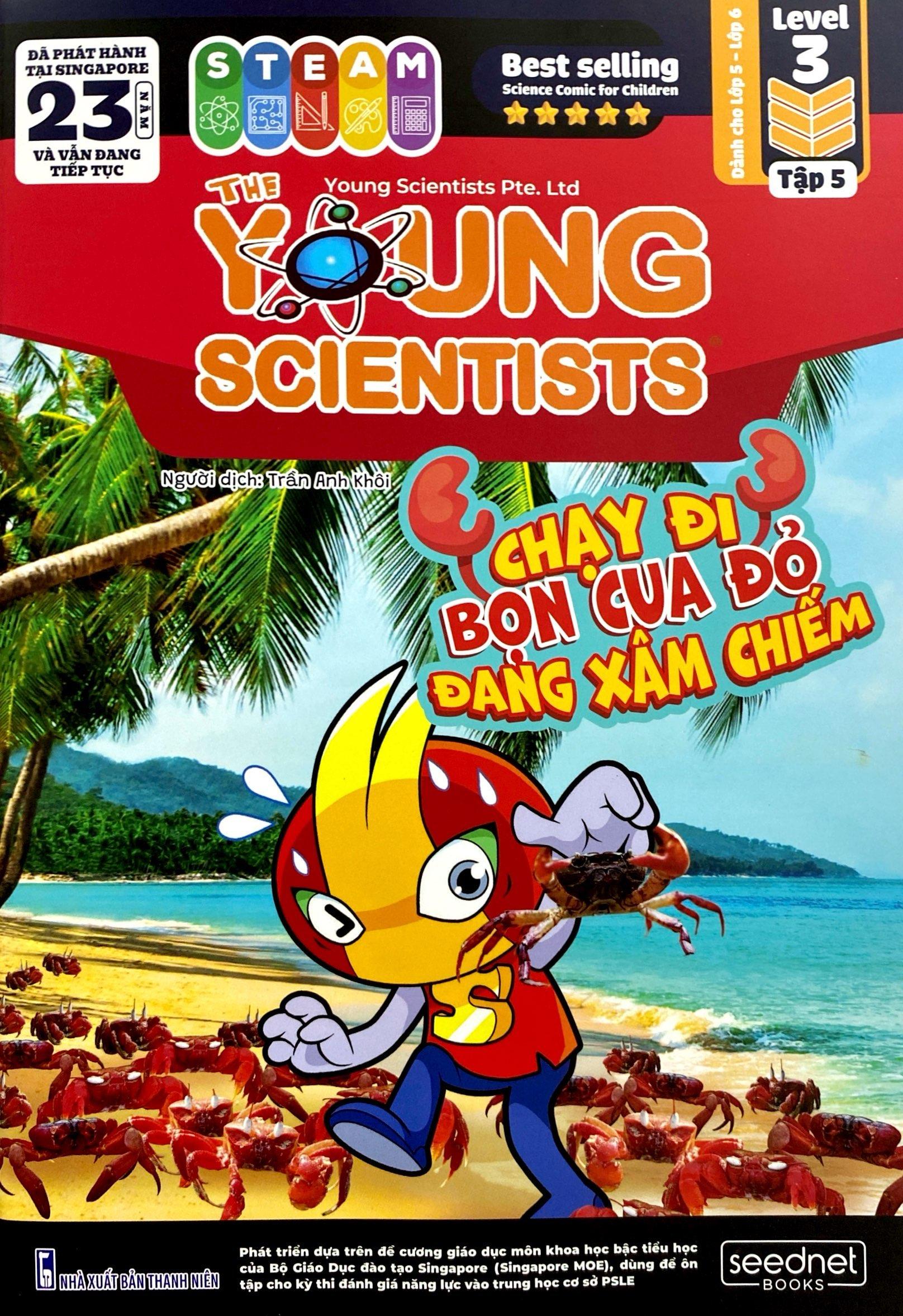 Bộ Sách The Young Scientist - Truyện Tranh Khoa Học Cho Trẻ Em - Tập 5 - Level 1+2+3 (Bộ 3 Cuốn) - Tặng Kèm Túi Gôm 3D HooHooHaHa Ngẫu Nhiên