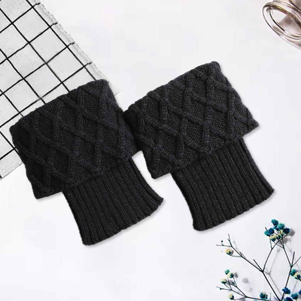 Crochet Boot Cuffs Breathable Short Acrylic Stockings Women Leg Warmers for Leg Warmers Calf Warmer Gifts Women