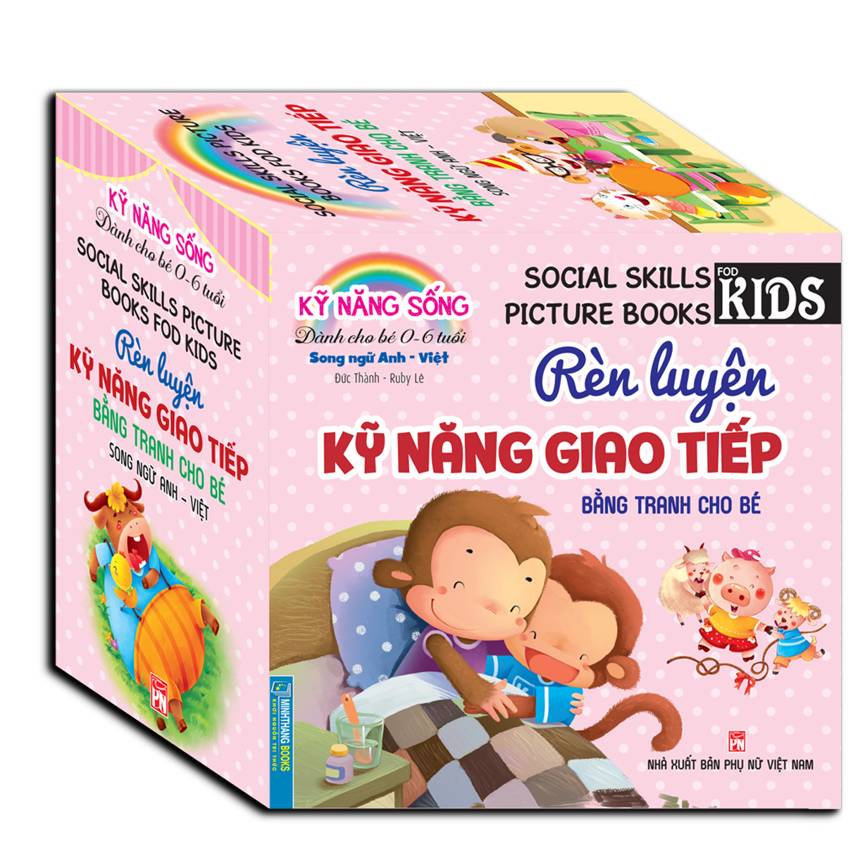 Combo 8c rèn luyện kỹ năng giao tiếp bằng tranh cho bé (song ngữ Anh - Việt)