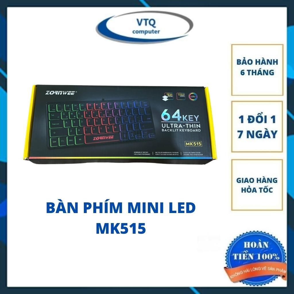 Bộ bàn phím Laptop nhỏ gọn tiện dụng có led, Bàn phím mini 64Key led G_NET