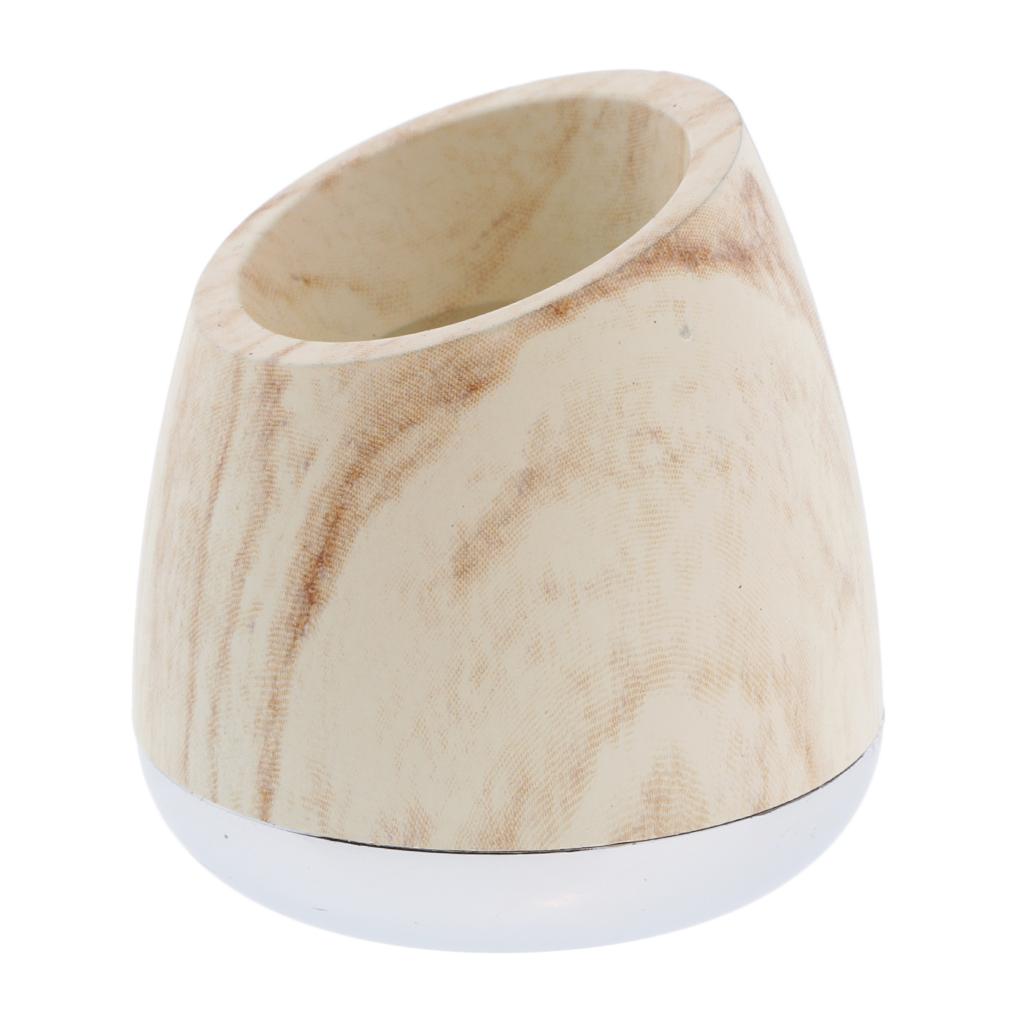 2Pc Wood Grain Classic Mens Shaving Safety Razors Stand