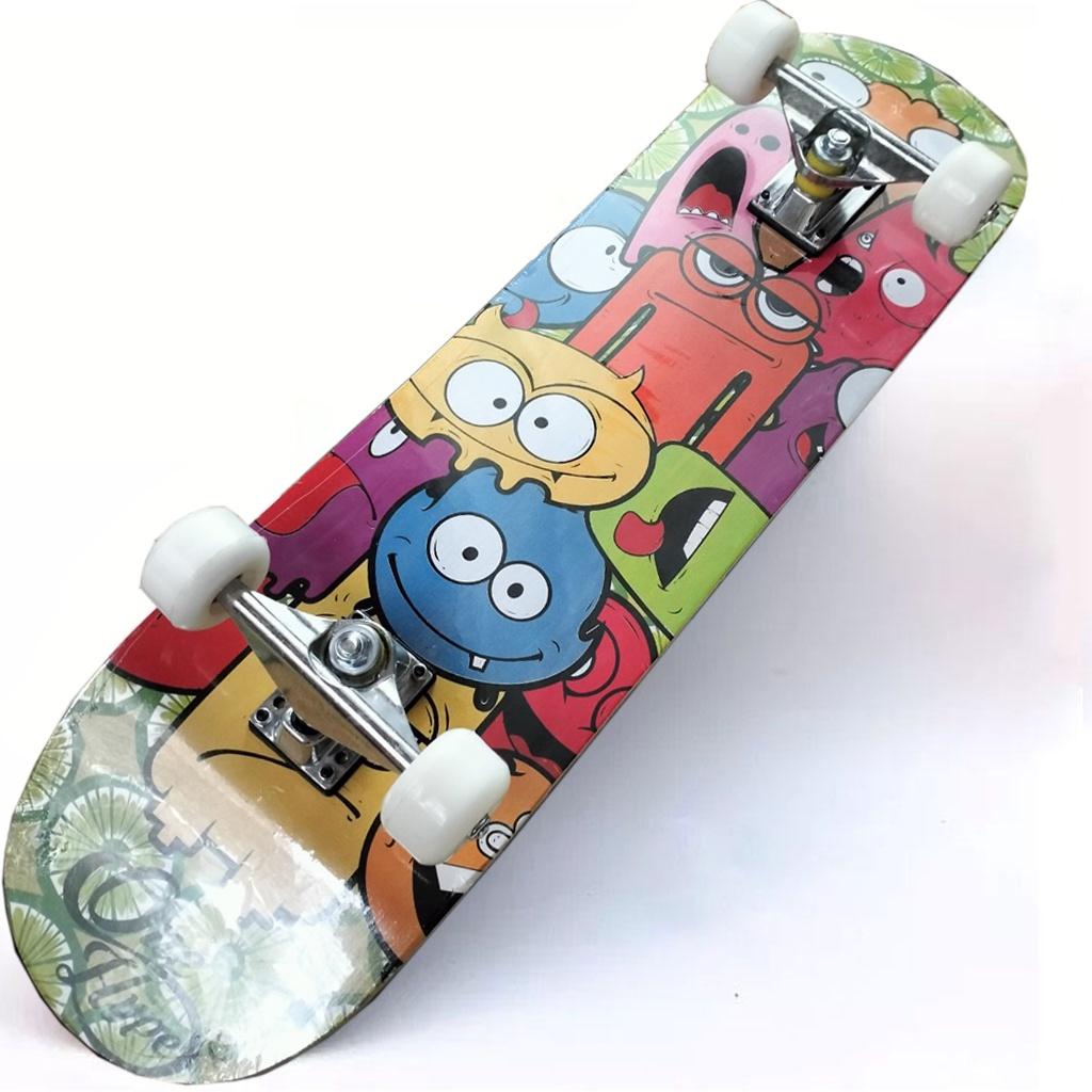 Ván Trượt Người Lớn Skateboard Thể Thao Chất Liệu Gỗ Phong Ép Cao Cấp 7 Lớp Mặt Nhám