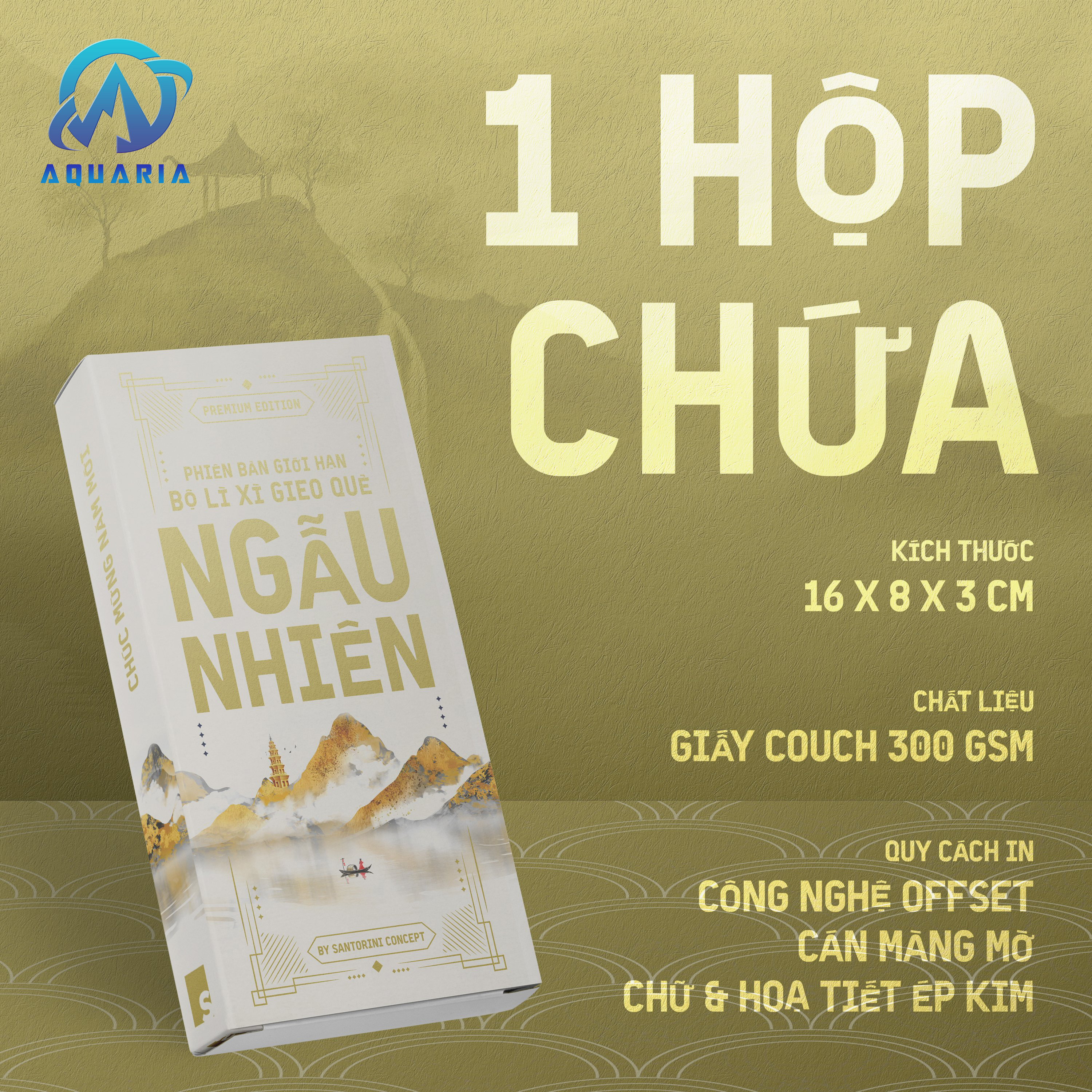 Set Lì Xì Que Gieo Quẻ Phát Lộc Tết Ép Kim Hot Trend 21 Thẻ Kèm Hộp Đựng Quà Tặng Độc Đáo