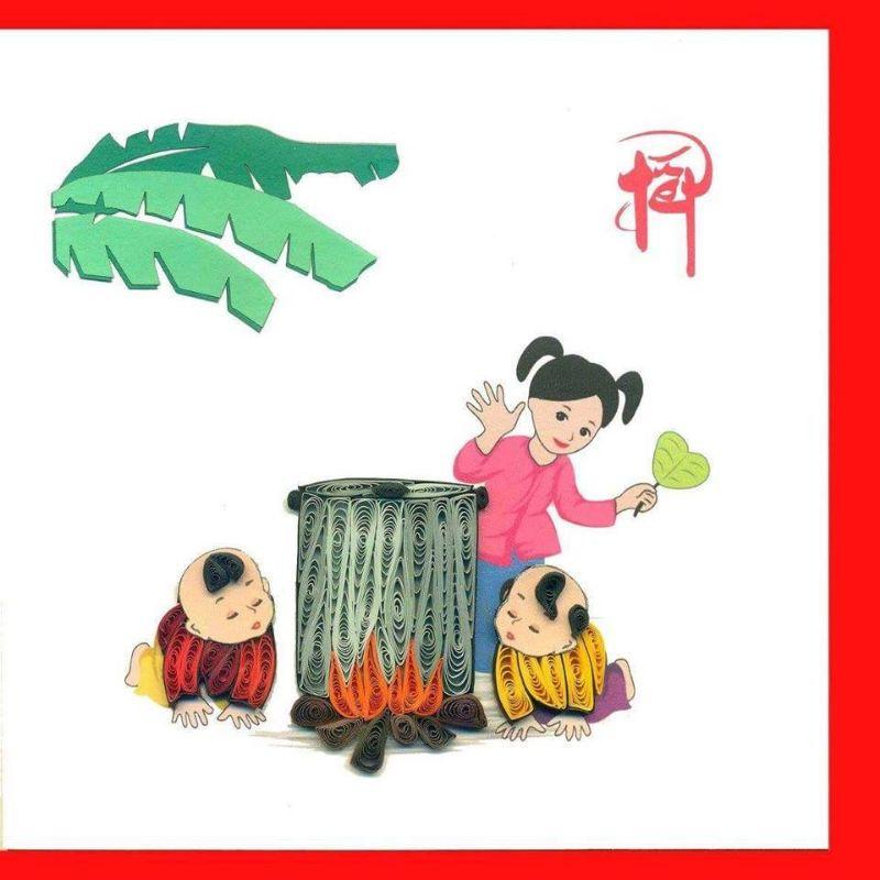 THIỆP QUILLING/GIẤY XOẮN/ THIỆP TẾT HANDMADE