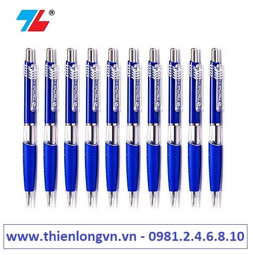 Hộp 10 cây bút bi  0.7mm Thiên Long - TL047 màu xanh