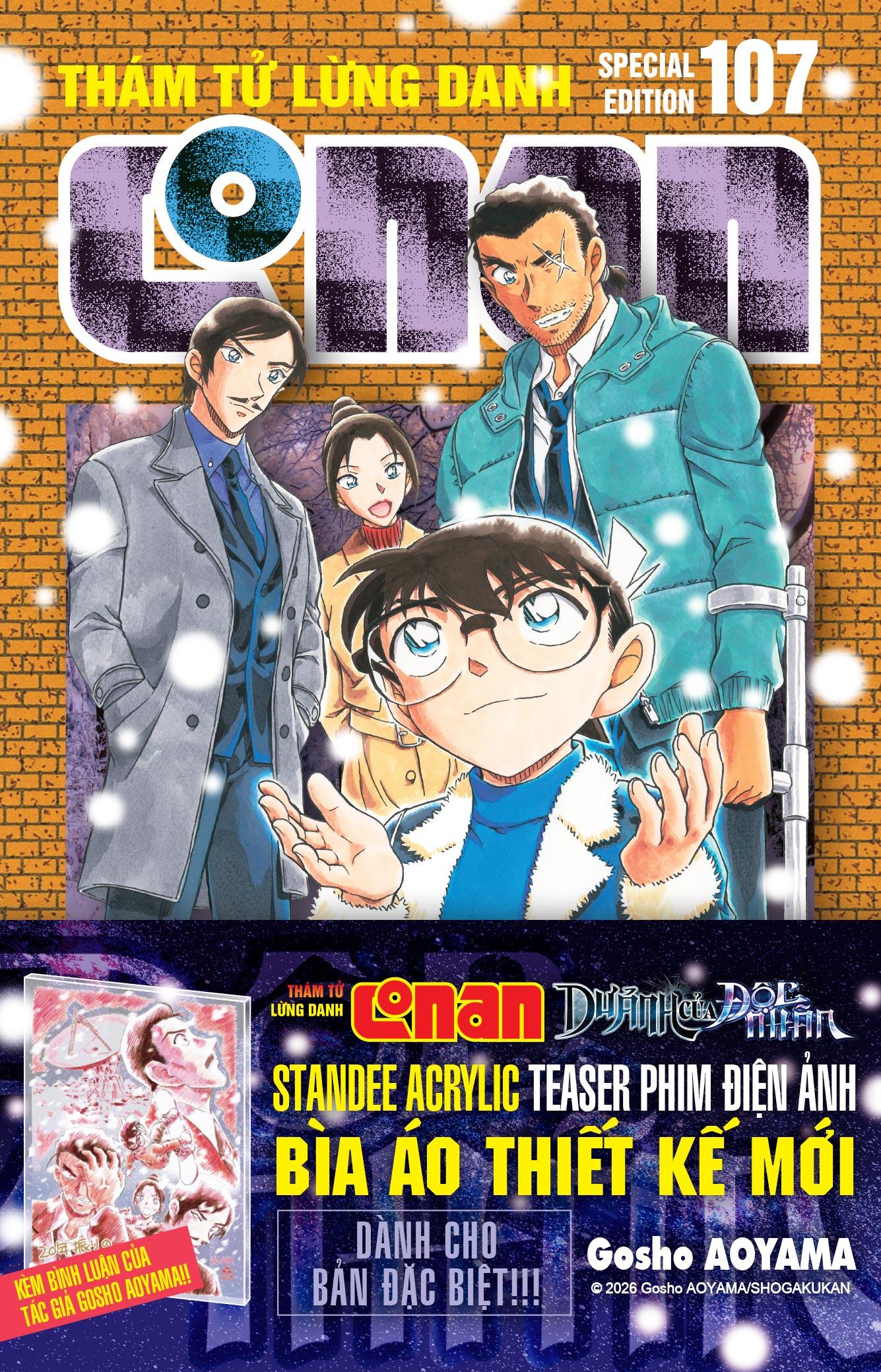 Sách - Thám Tử Lừng Danh Conan - Tập 107 - Bản Đặc Biệt - Tặng Kèm Standee Acrylic