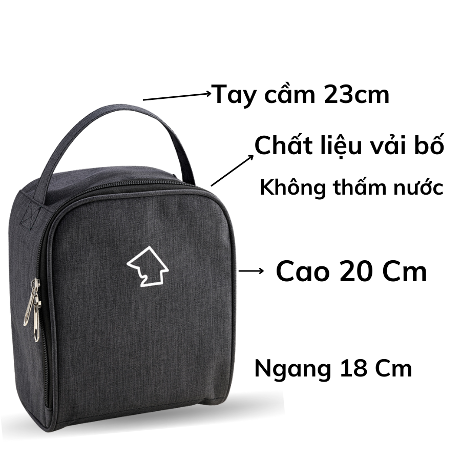 Mua 2 hộp đựng cơm thủy tinh trữ thức ăn thực phẩm chịu nhiệt 620ml và 370ml TẶNG 1 túi giữ nhiệt-CCR6L32BS