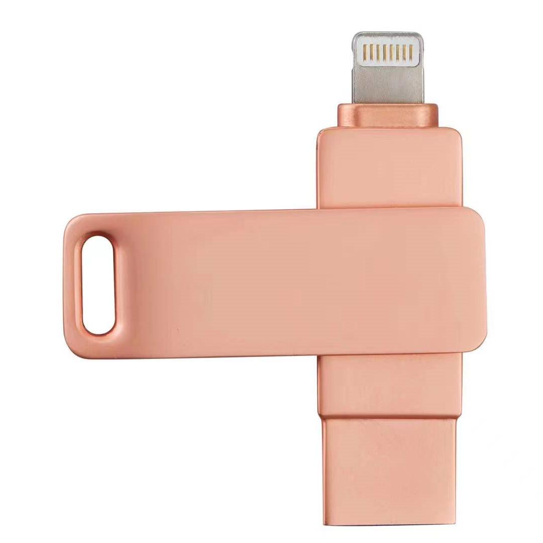 Đĩa U di động giá rẻ nhất 2 trong 1 phù hợp với điện thoại di động Apple iphone Đĩa U OTG1T đĩa U đa chức năng hai trong một 64G